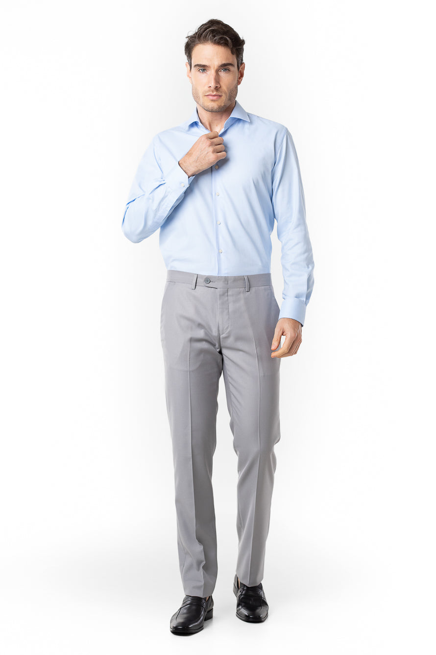Camisa Social Slim Lisa Premium -  Azul Claro