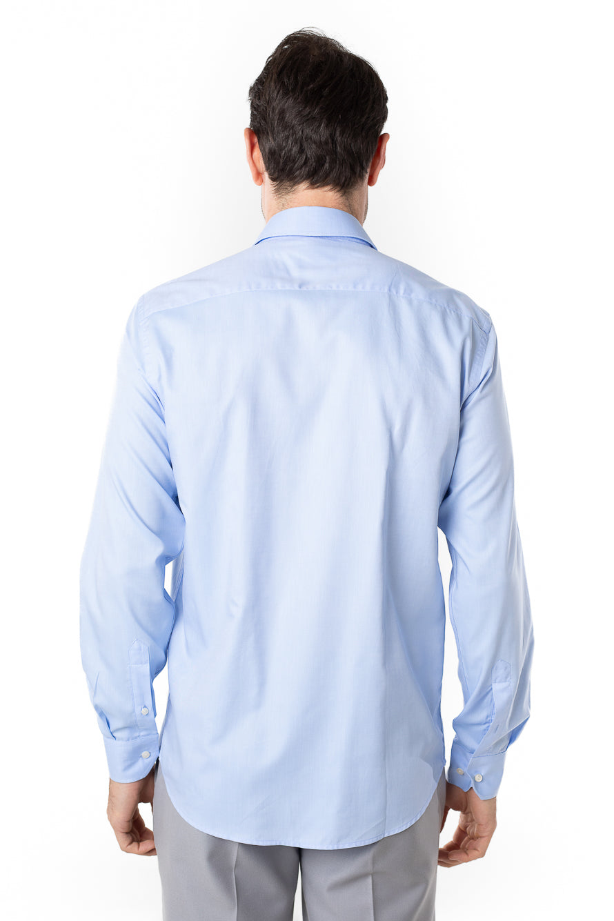 Camisa Social Slim Lisa Premium - Azul Claro