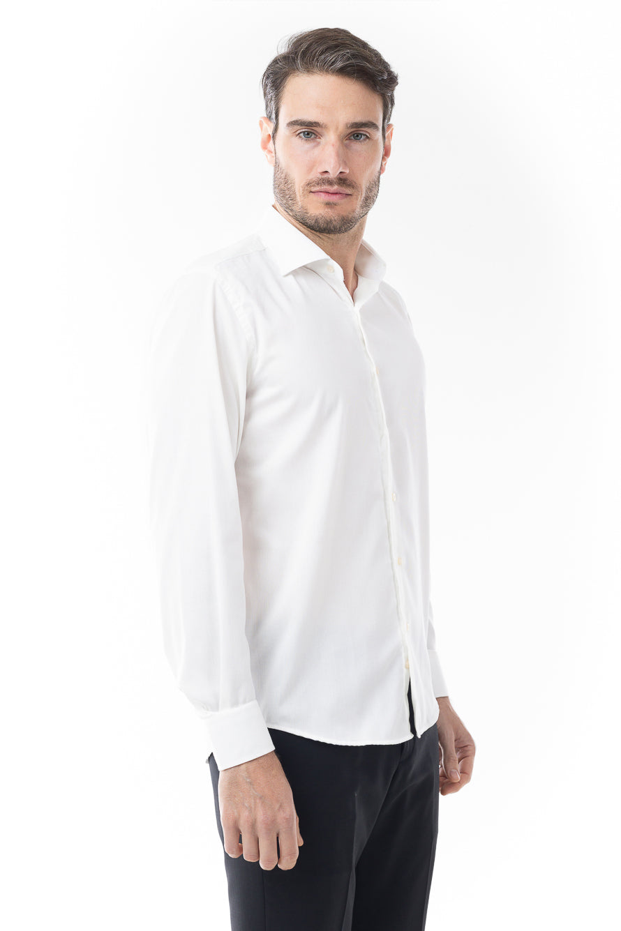 Camisa Social Slim Maquinetada Ruth - Off White