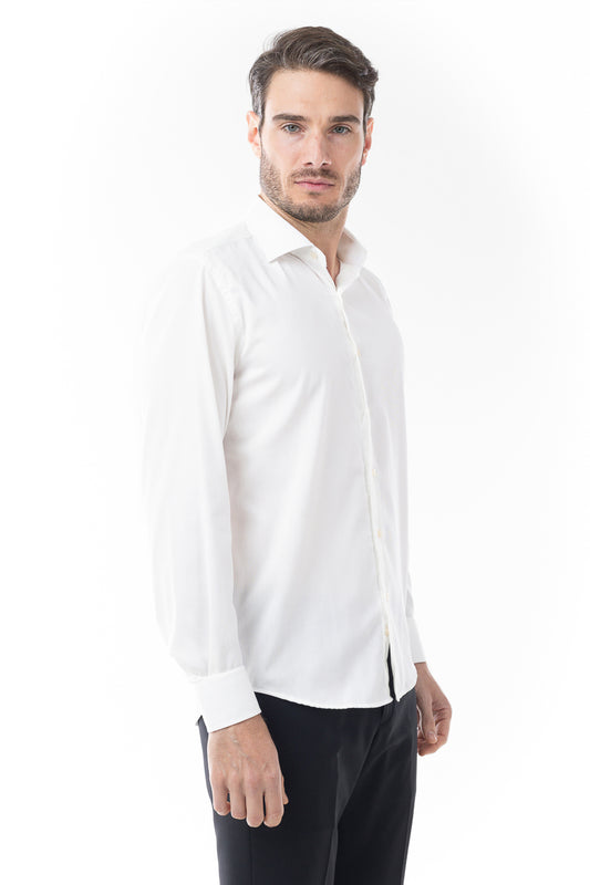 Camisa Social Slim Maquinetada Ruth - Off White
