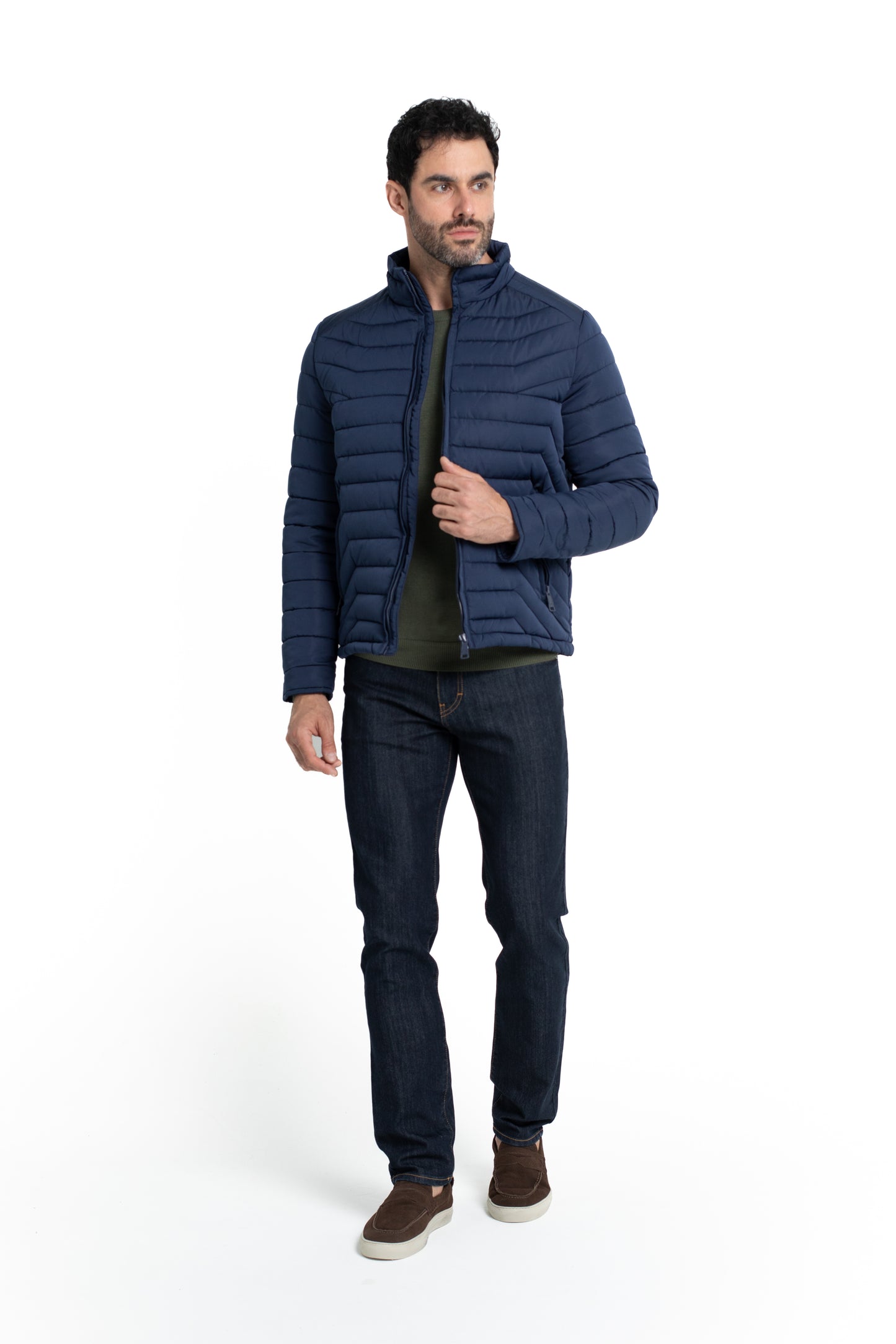 Jaqueta Bomber Nylon - Marinho