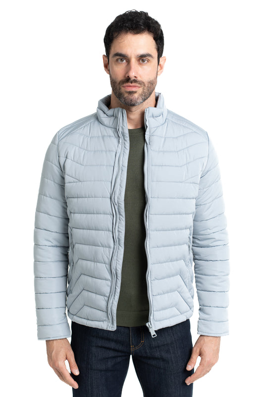 Jaqueta Bomber Nylon - Cinza