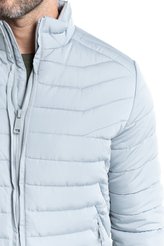 Jaqueta Bomber Nylon - Cinza