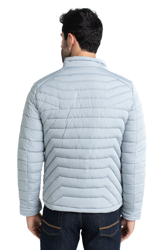 Jaqueta Bomber Nylon - Cinza