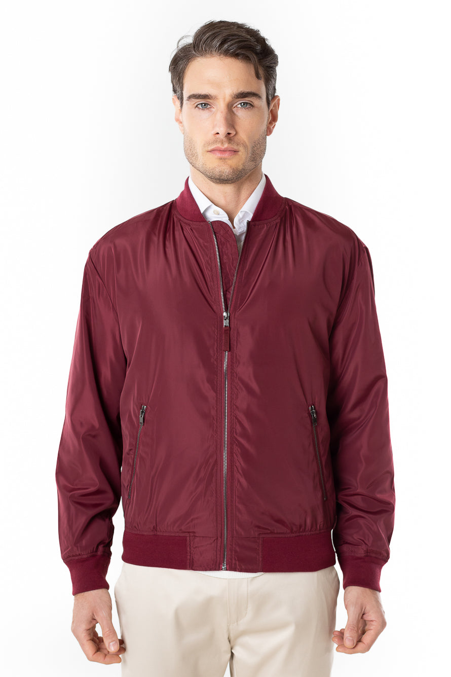 Jaqueta Bomber Nylon -  Vinho