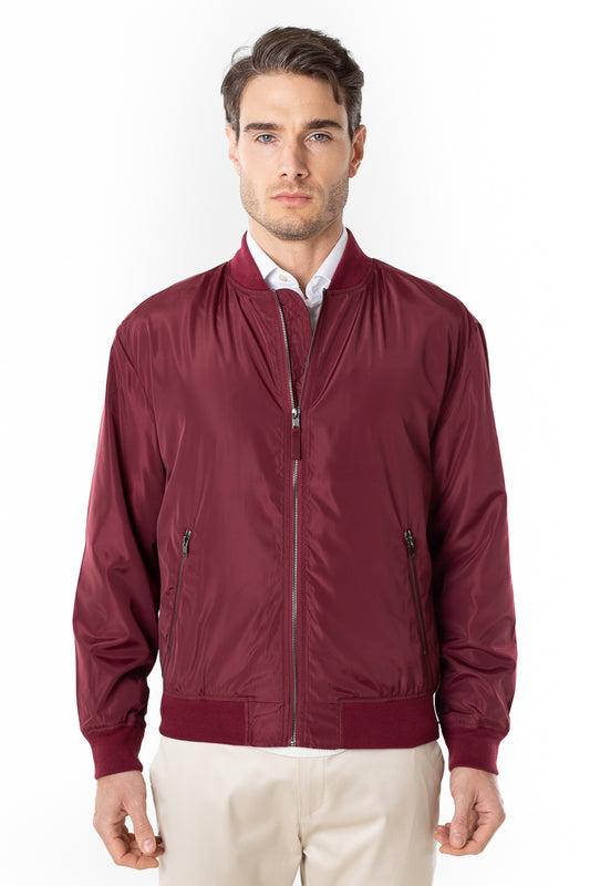 Jaqueta Bomber Nylon -  Vinho