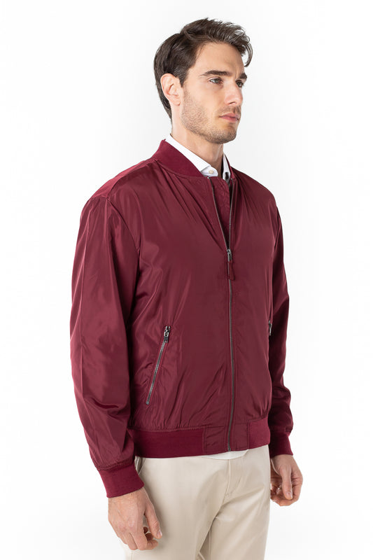 Jaqueta Bomber Nylon -  Vinho