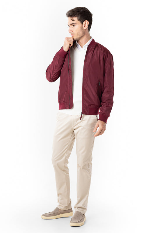 Jaqueta Bomber Nylon -  Vinho