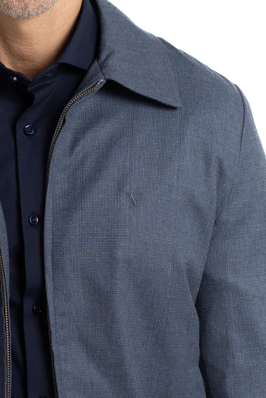 Jaqueta Bomber Alfaiataria - Azul.