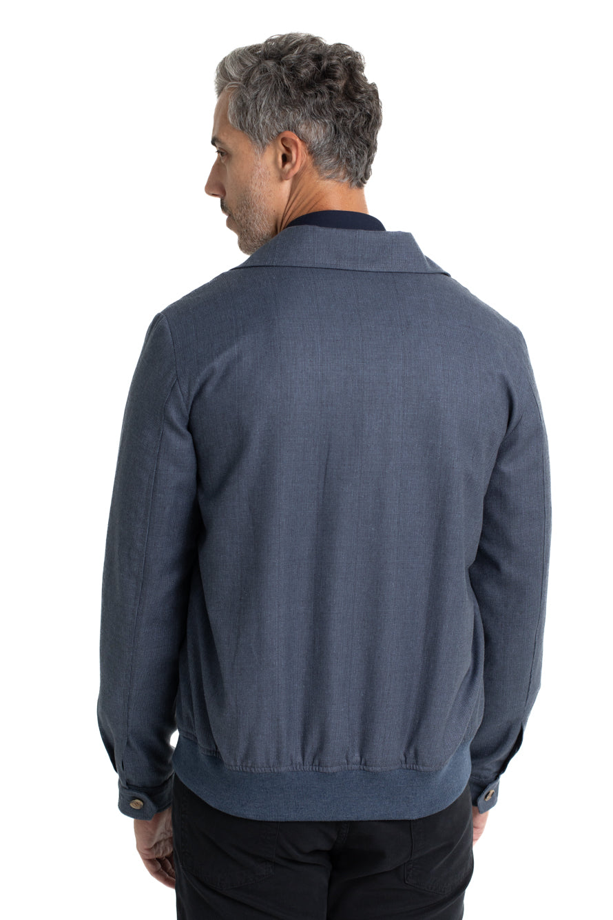 Jaqueta Bomber Alfaiataria - Azul.