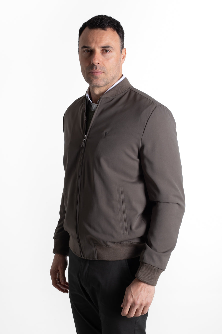 Jaqueta Bomber Microfibra - Verde Oliva