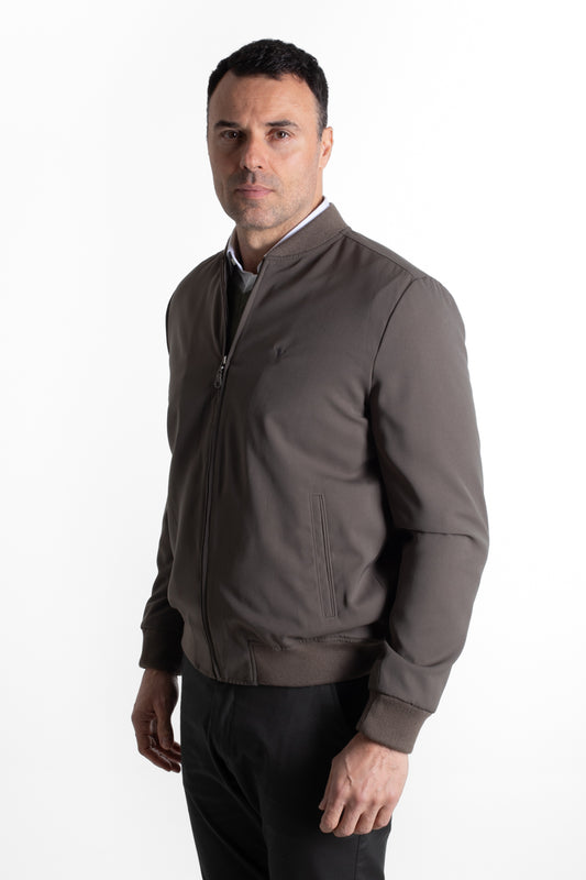 Jaqueta Bomber Microfibra - Verde Oliva