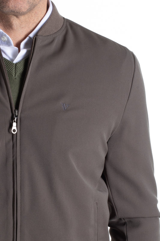 Jaqueta Bomber Microfibra - Verde Oliva