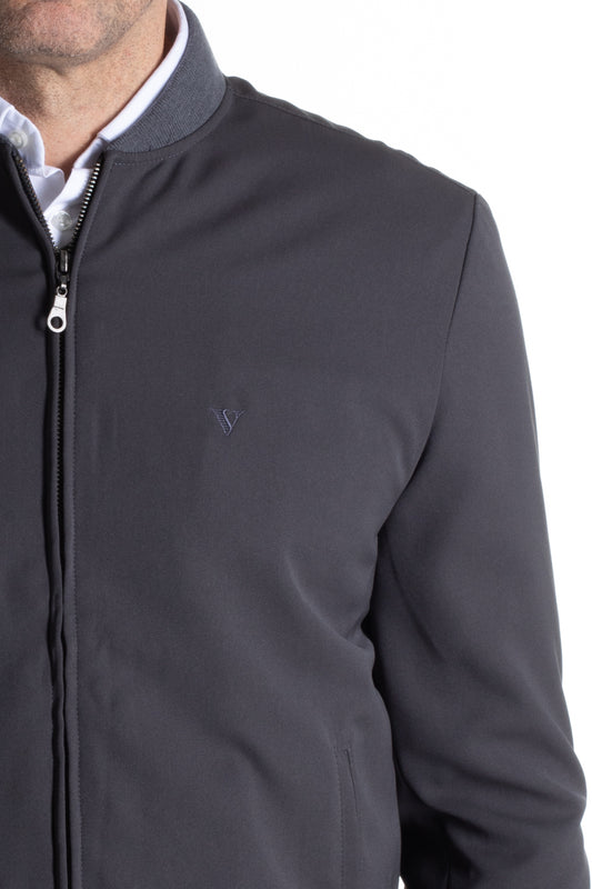Jaqueta Bomber Microfibra - Chumbo