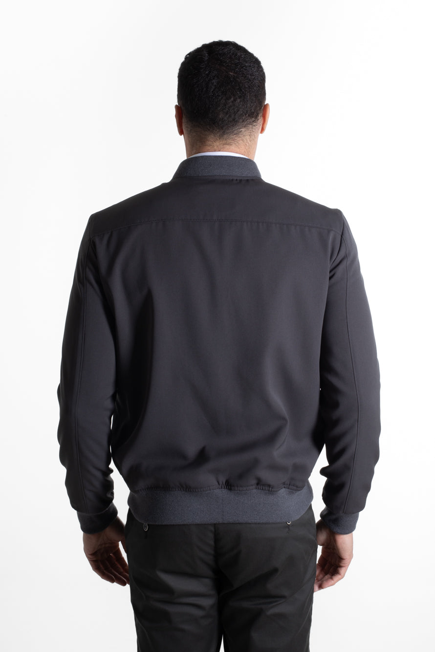 Jaqueta Bomber Microfibra - Chumbo