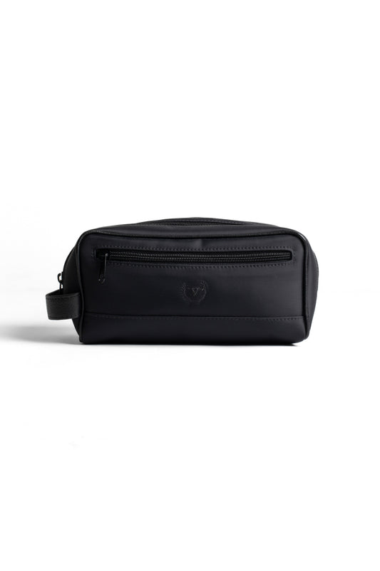Necessaire Nylon Com 2 Zíperes - Preto