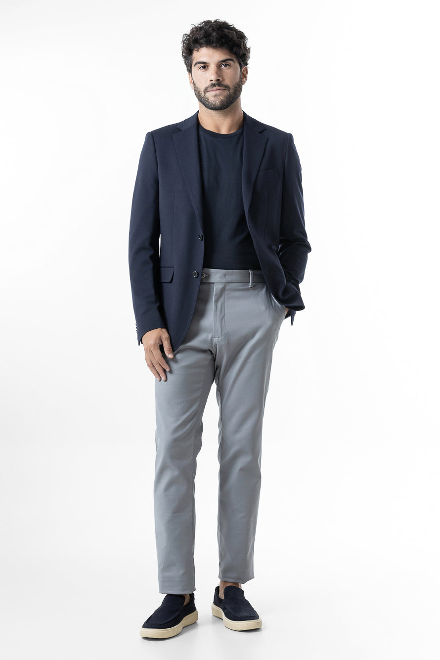 Paletó Malha Slim Fantasia Poliviscose - Marinho Noite