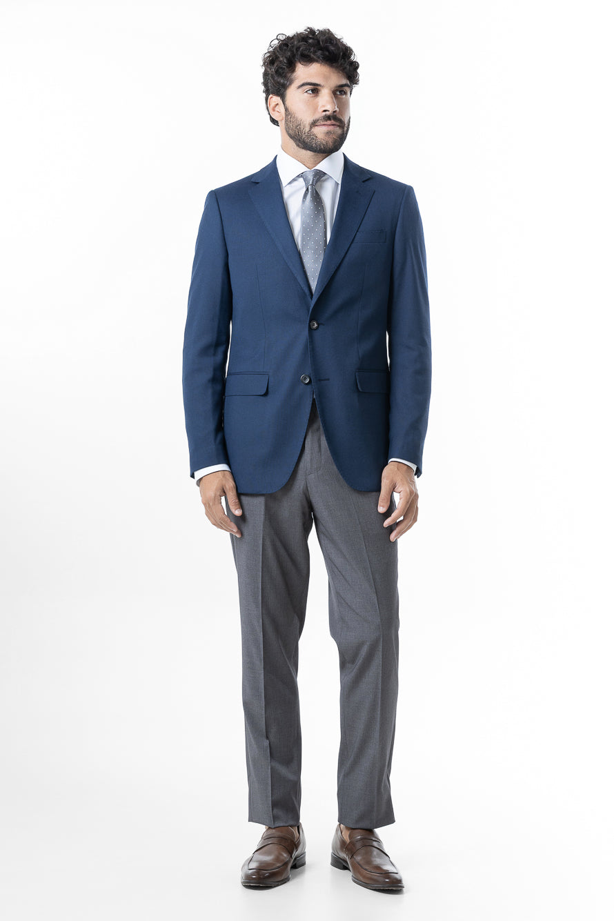 Paletó Slim Liso Poliviscose - Marinho