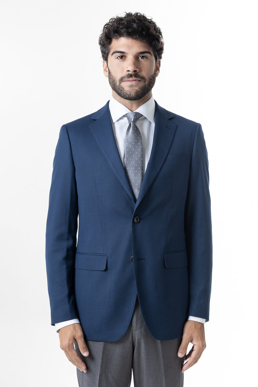 Paletó Slim Liso Poliviscose - Marinho