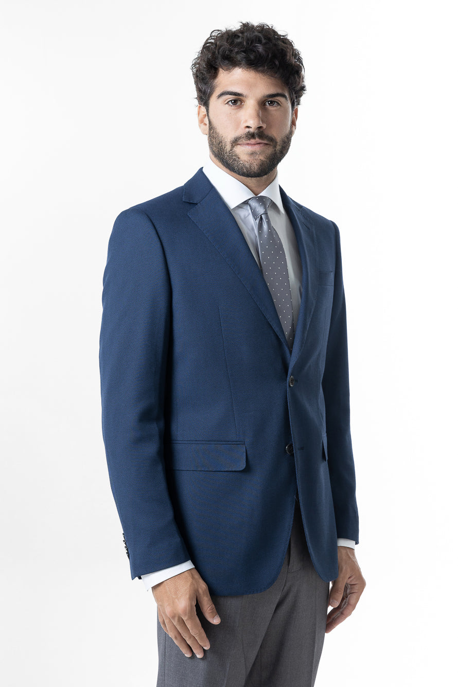 Paletó Slim Liso Poliviscose - Marinho