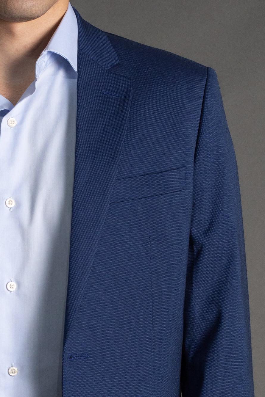 Paleto Com Forro Slim Fantasia - Azul.