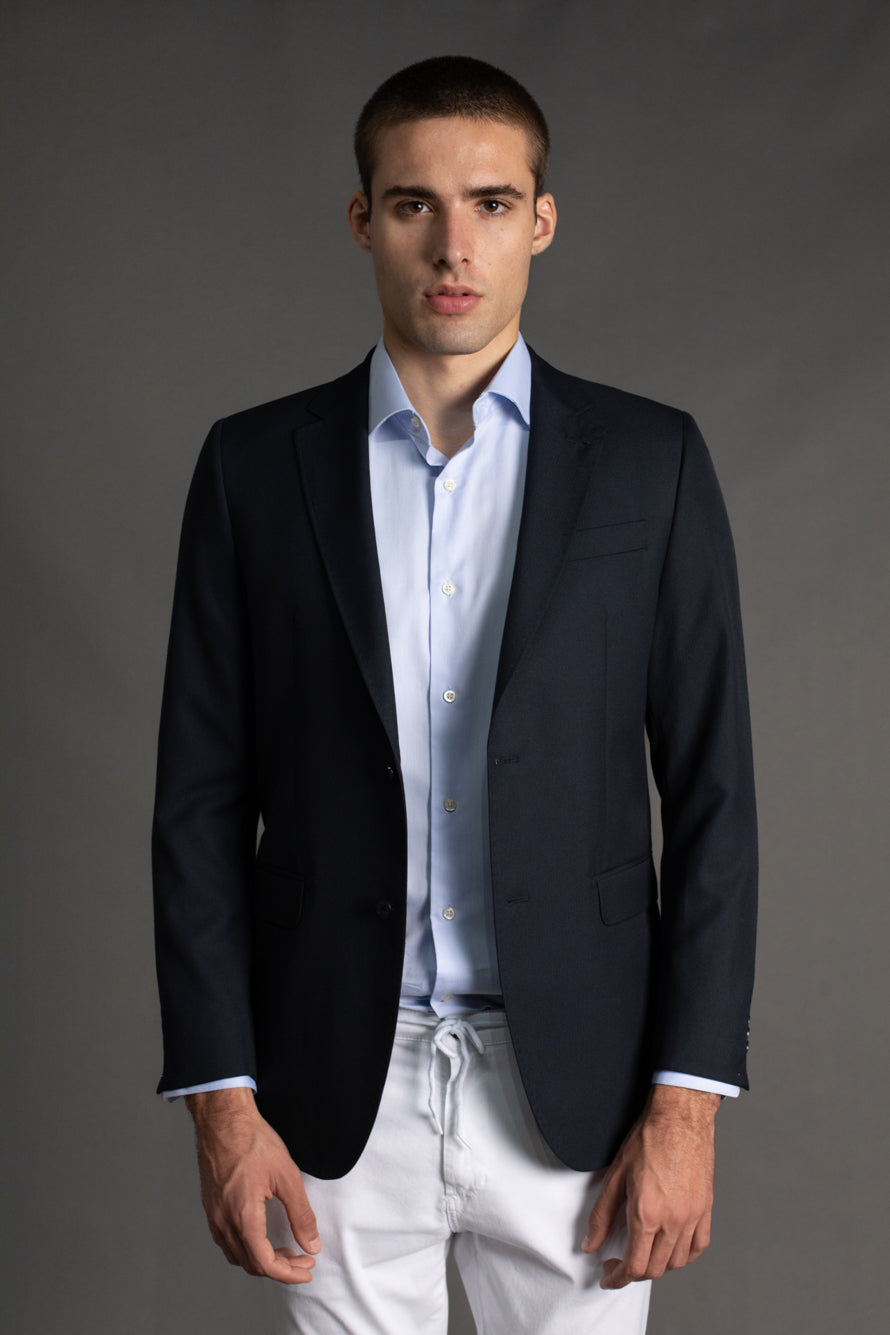 Paletó Sem Forro Slim Fit - Marinho Noite
