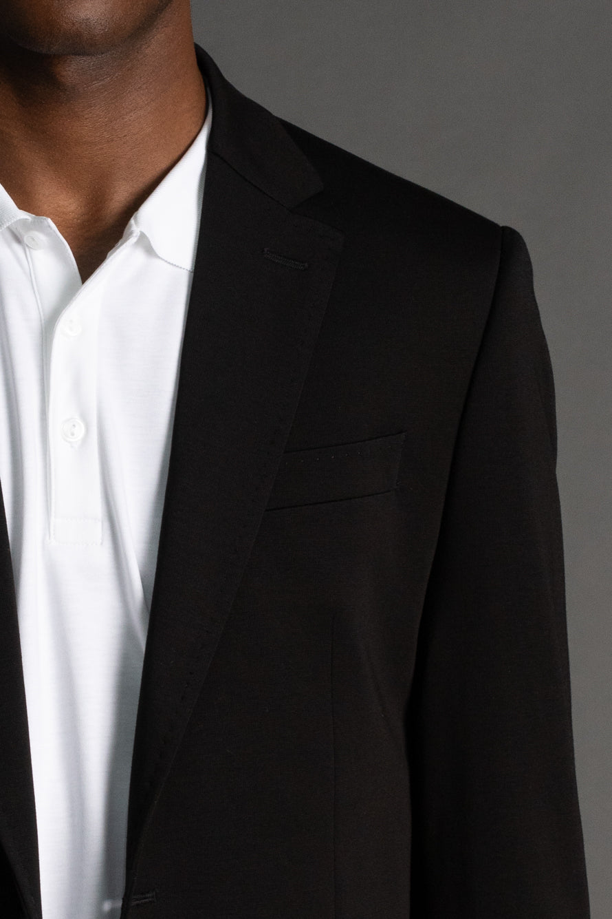 Paletó Sem Forro Slim Fit - Preto