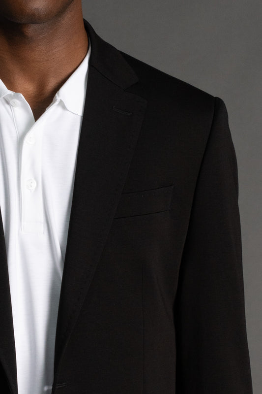 Paletó Sem Forro Slim Fit - Preto