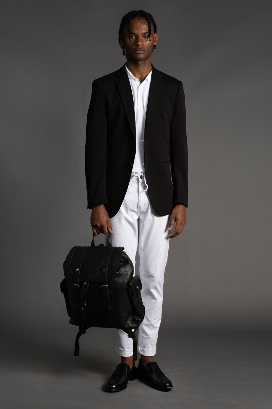 Paletó Sem Forro Slim Fit - Preto