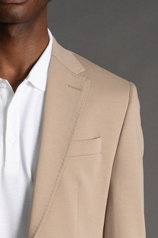 Paletó Sem Forro Slim Fit - Bege