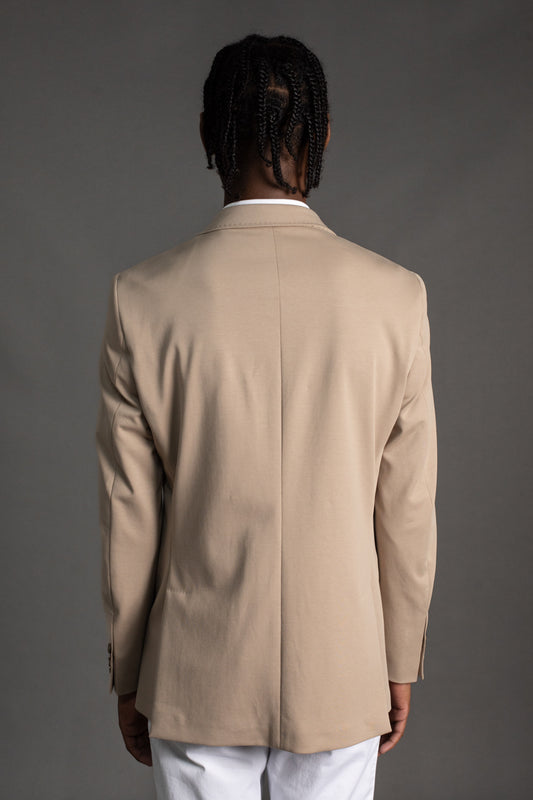 Paletó Sem Forro Slim Fit - Bege