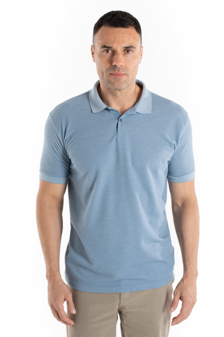 Polo Piquet Binada - Azul Medio