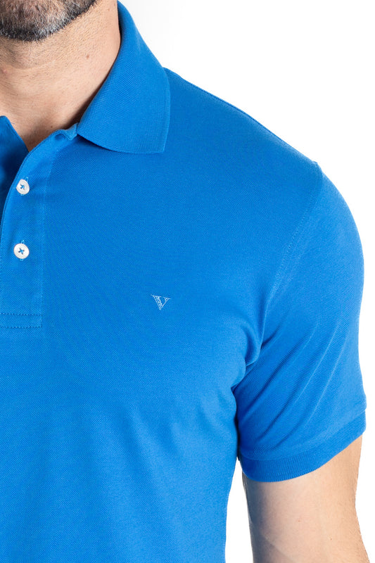 Polo Piquet Manga Curta - Royal