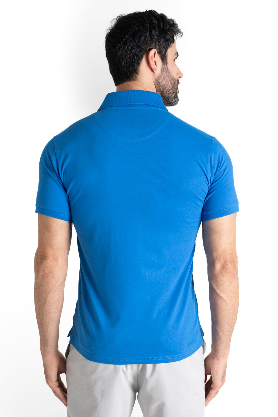 Polo Piquet Manga Curta - Royal