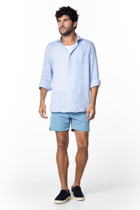 Shorts Resort Liso - Azul Jeans