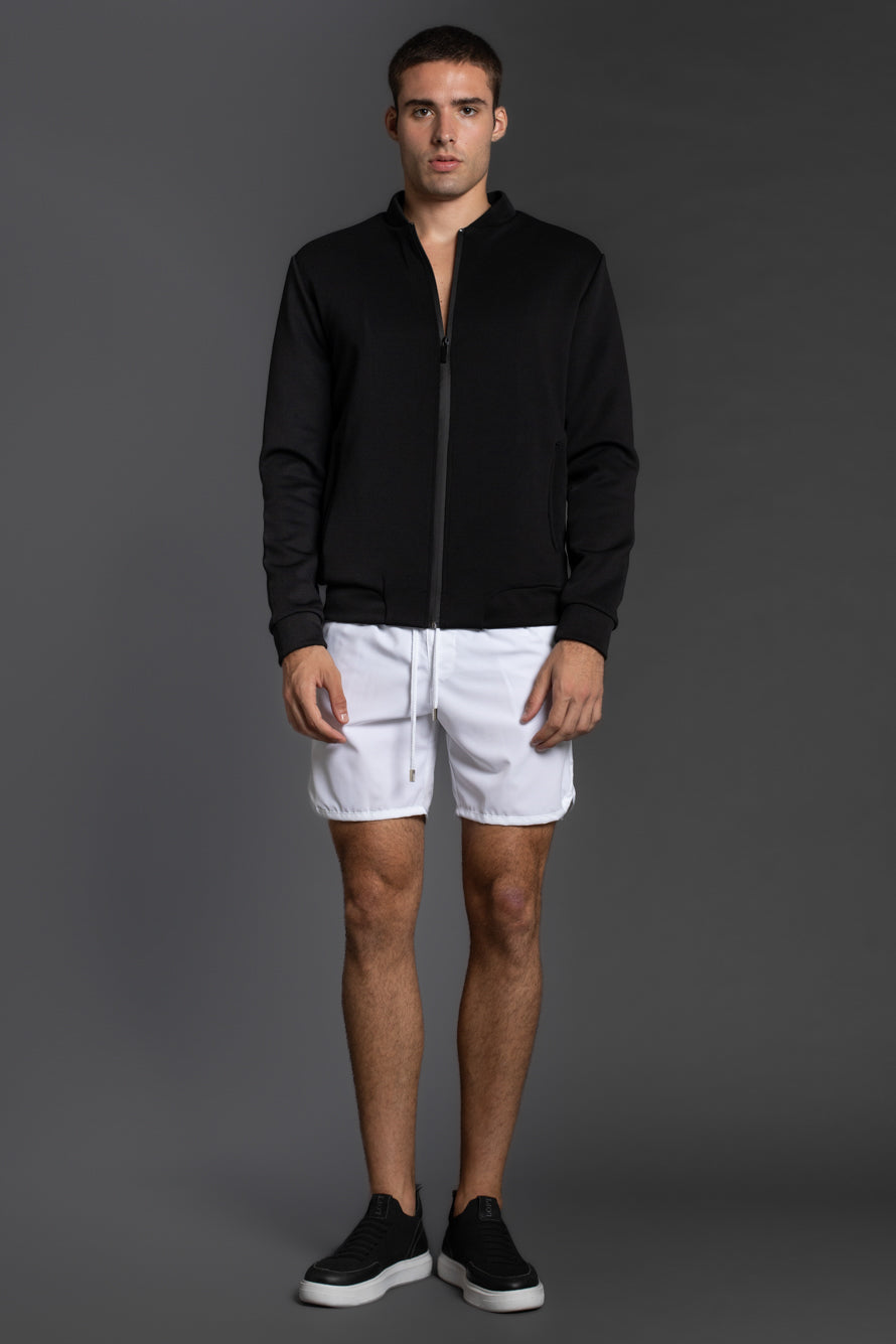 Shorts Liso Retro Com Vies - Branco