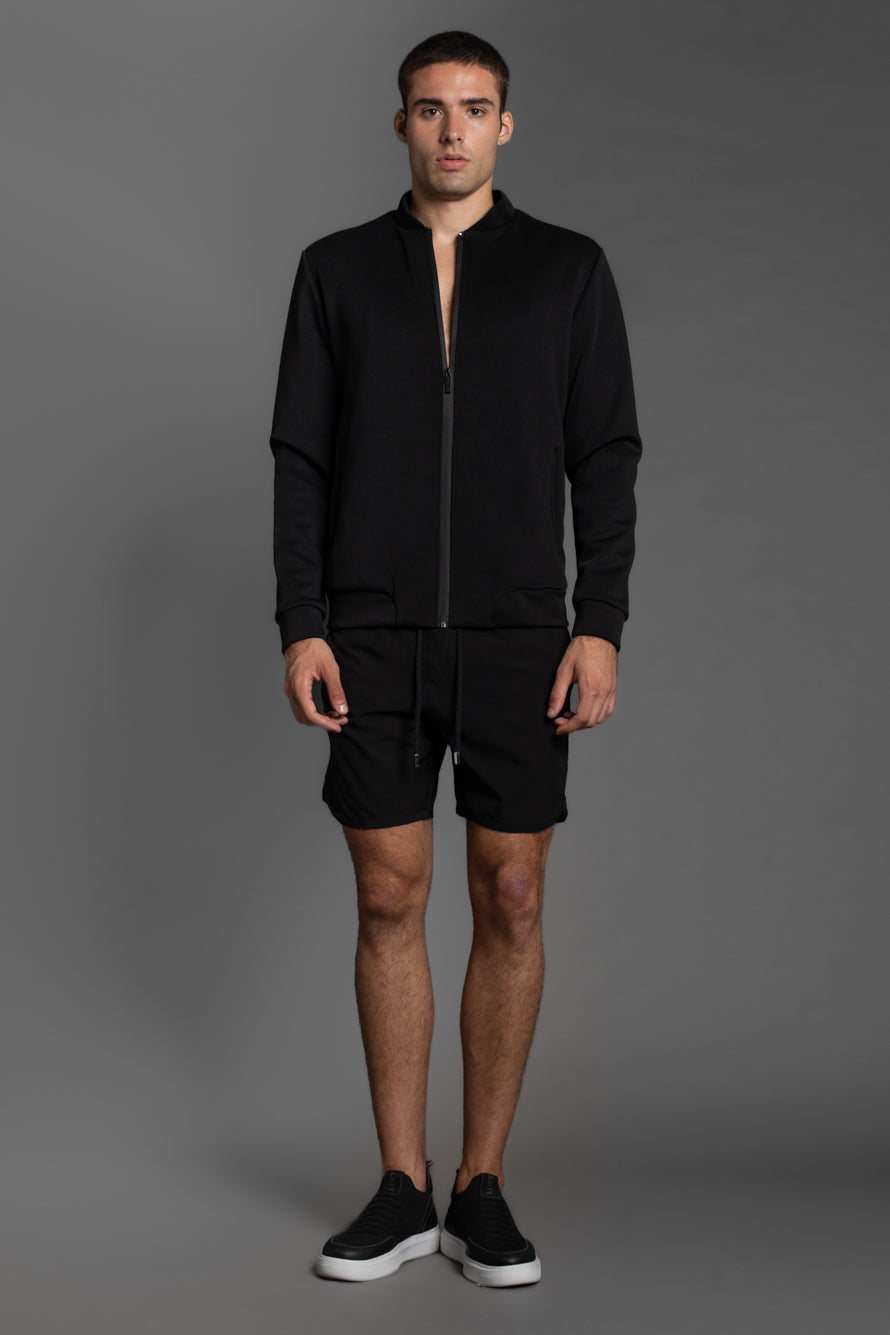 Shorts Liso Retro Com Vies - Preto