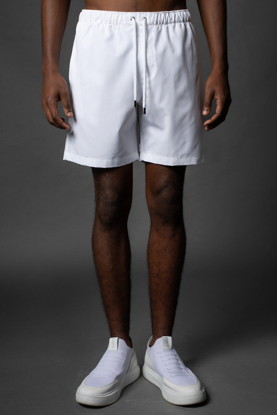 Shorts Liso Bolso Grande - Branco