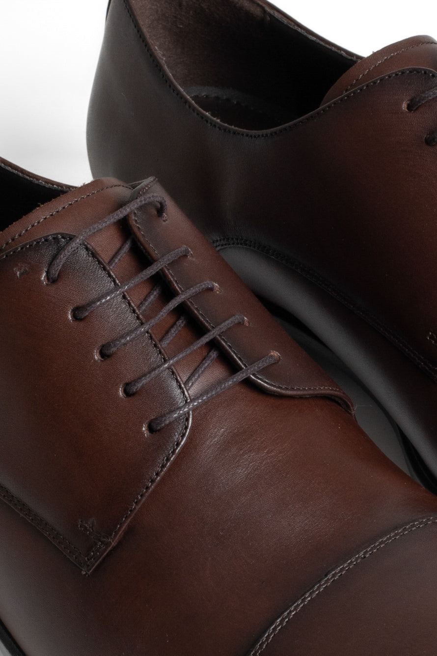 Sapato Social Amarrar Finioil - Marrom Avermel