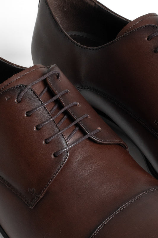 Sapato Social Amarrar Finioil - Marrom Avermel