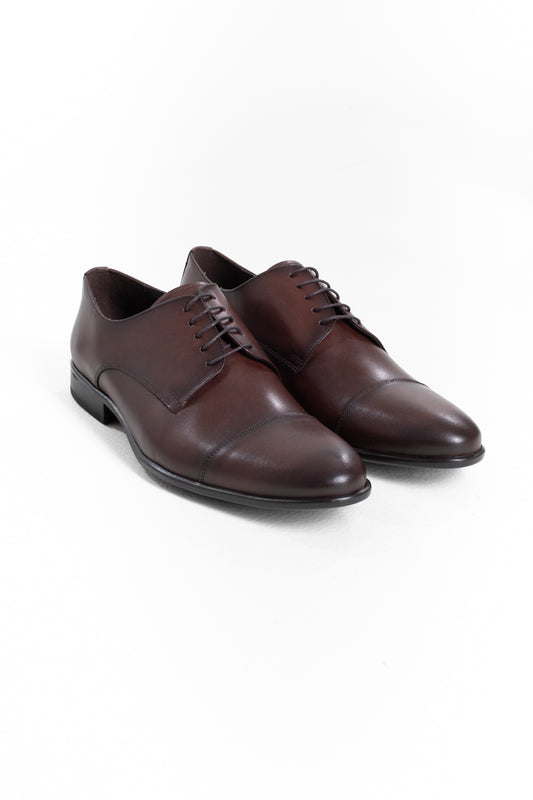 Sapato Social Amarrar Finioil - Marrom