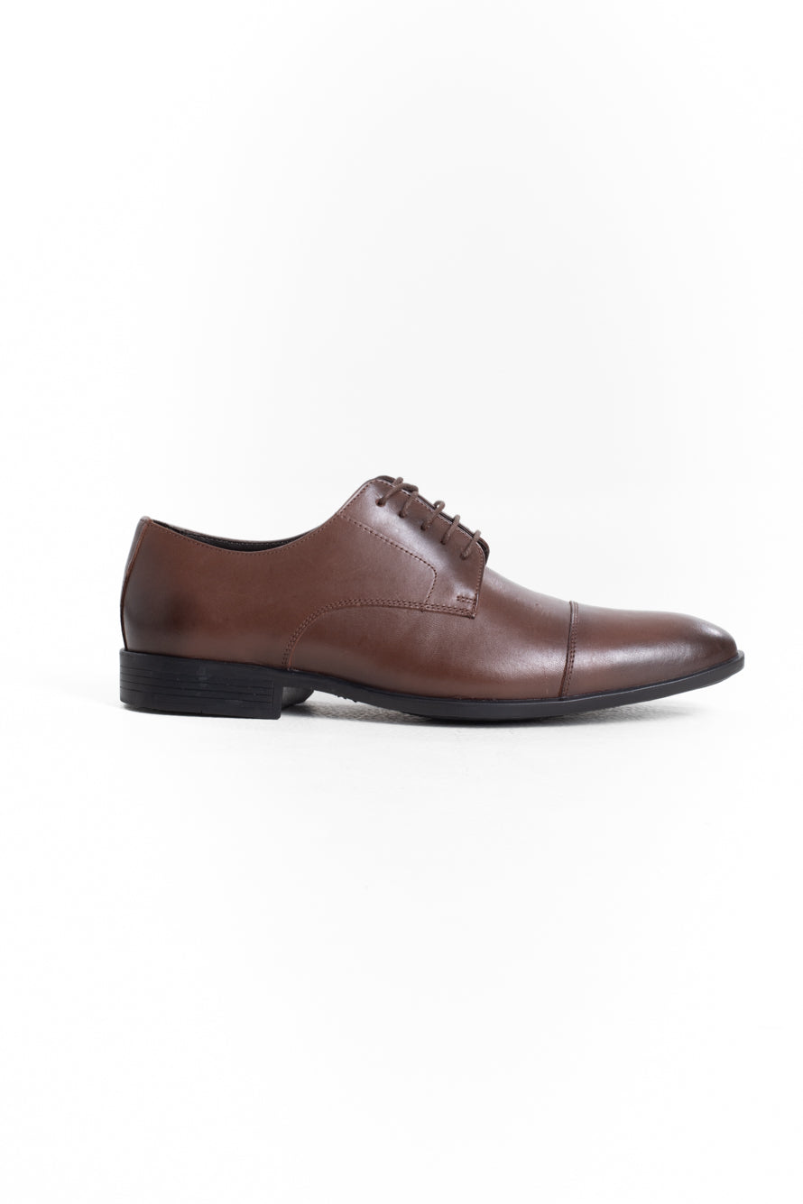 Sapato Social Amarrar Couro - Preto