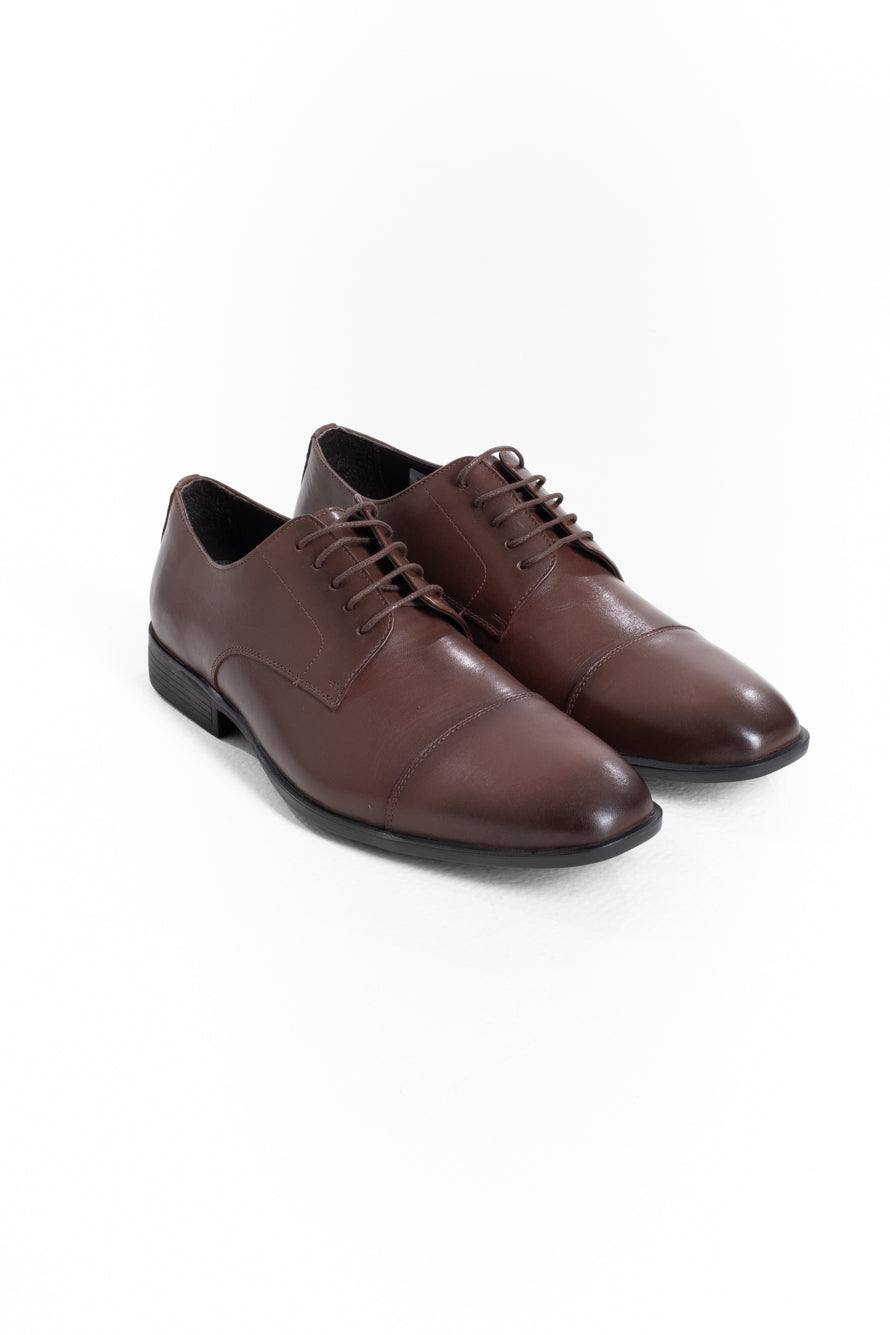 Sapato Social Amarrar Couro - Preto