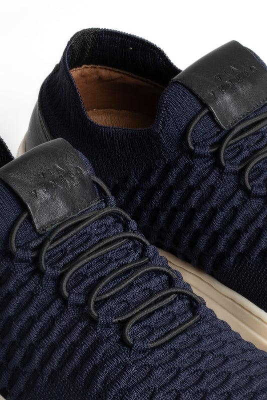 Tênis Malha Com Elástico - Marinho