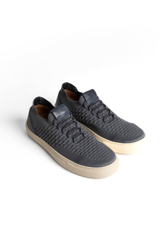 Tênis Malha Com Elástico - Grafite