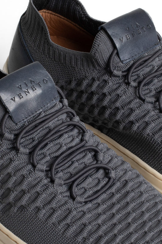 Tênis Malha Com Elástico - Grafite