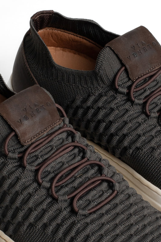 Tênis Malha Com Elástico - Verde Militar