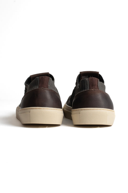 Tênis Malha Com Elástico - Verde Militar