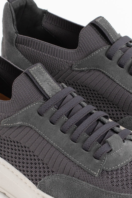 Tênis Firenze De Malha Com Elástico - Cinza