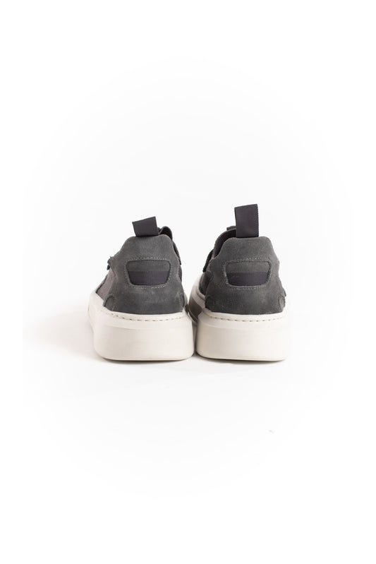 Tênis Firenze De Malha Com Elástico - Cinza